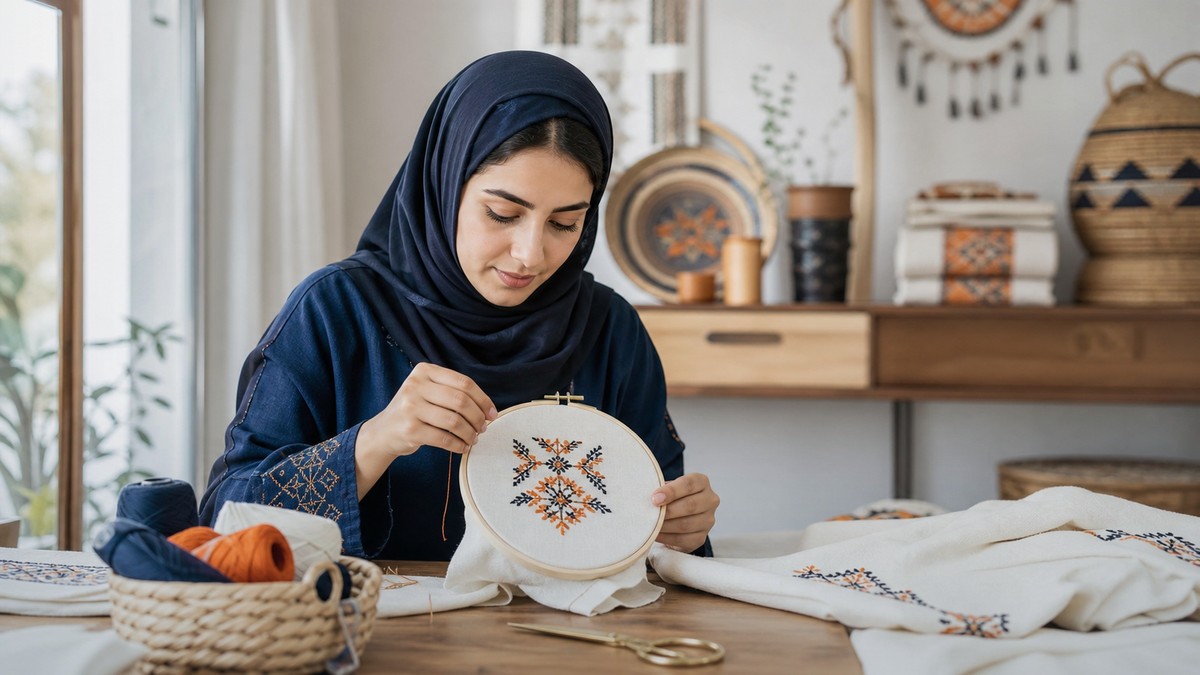 ورشة التطريز اليدوي
